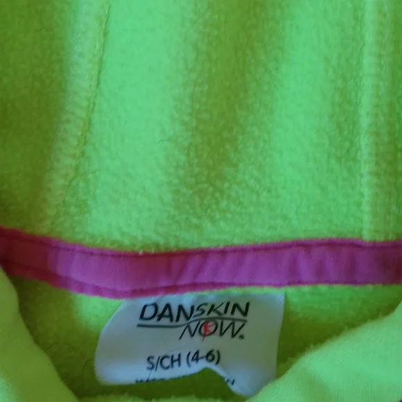 Danskin Neon Sweatshirt Size Small - Picture 2 of 5